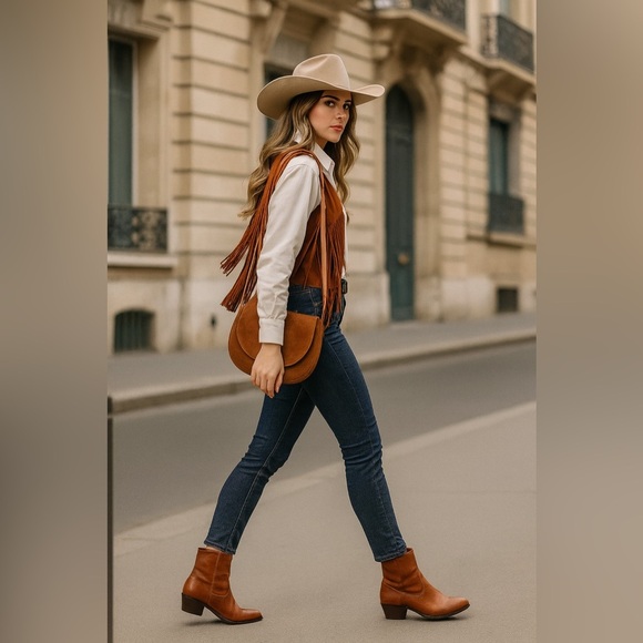 Naturalizer Gaby Leather Ankle Boots Brown Ciderspice Size 5M NIB - Picture 1 of 12